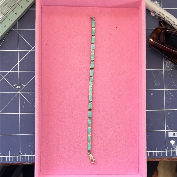 ✨Vintage ✨ Turquoise Bracelet - Stamped 925 Sterling Silver - Picture 3 of 6